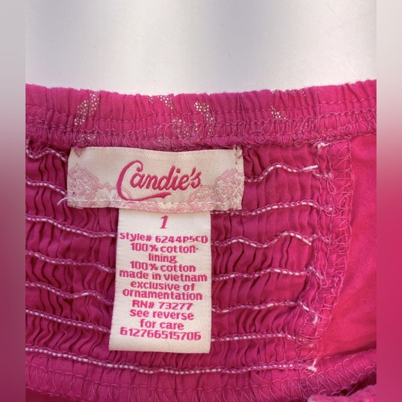 Candie’s Women’s Halter-Style Sundress, Size 1, Pink/Metallic Print - Picture 5 of 6